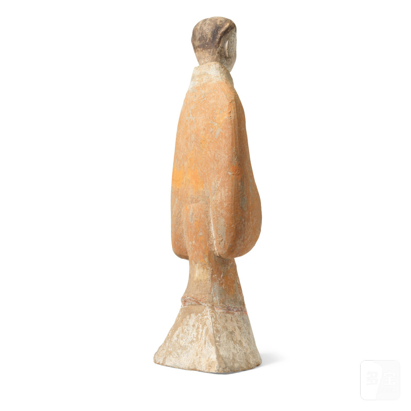 漢 陶俑 | A LARGE POTTERY MODEL OF AN ATTENDANT - 图4